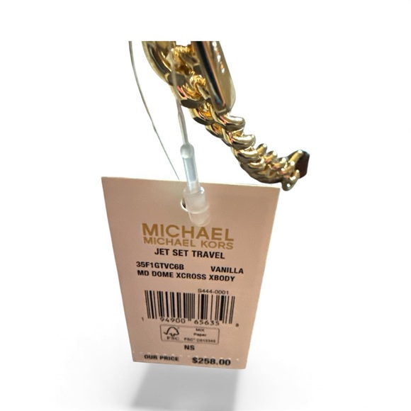 Michael Kors Vanilla and Gold Crossbody Bag - Picture 4 of 4